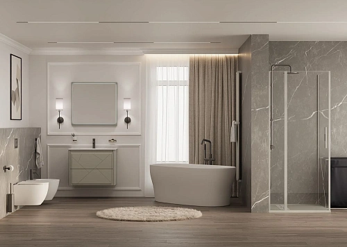 Тумба под раковину Allen Brau Paris 80 1.360001.PGM платина матовый Тумба под раковину Allen Brau Paris 80 1.360001.PGM платина матовый