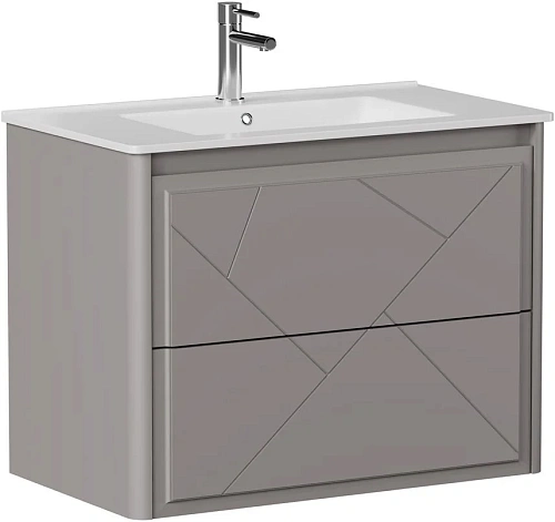 Тумба под раковину Allen Brau Paris 80 1.360001.PGM платина матовый Тумба под раковину Allen Brau Paris 80 1.360001.PGM платина матовый