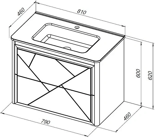Тумба под раковину Allen Brau Paris 80 1.360001.PWM папирус матовый Тумба под раковину Allen Brau Paris 80 1.360001.PWM папирус матовый