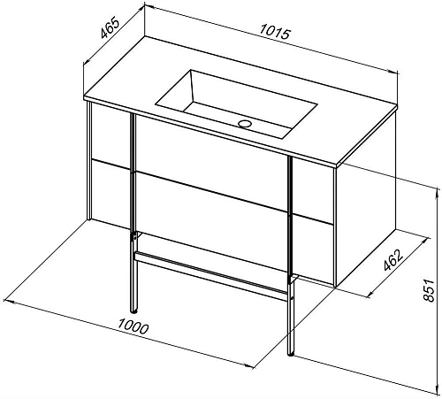 Тумба под раковину Allen Brau Reality 1.32007.NO 100 natural oak Тумба под раковину Allen Brau Reality 1.32007.NO 100 natural oak