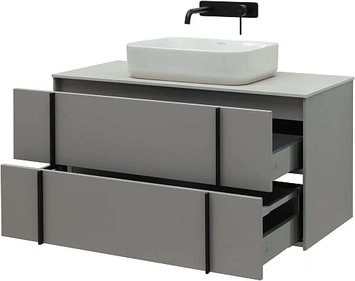 Тумба под раковину Allen Brau Reality 100 1.32007.PGM платина матовый Тумба под раковину Allen Brau Reality 100 1.32007.PGM платина матовый