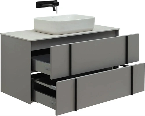 Тумба под раковину Allen Brau Reality 100 1.32007.PGM платина матовый Тумба под раковину Allen Brau Reality 100 1.32007.PGM платина матовый