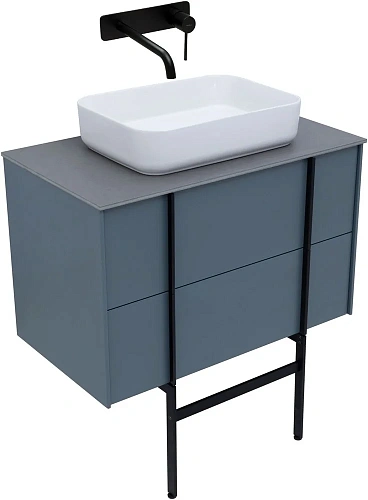 Тумба под раковину Allen Brau Reality 80 1.32005.BGM синий матовый Тумба под раковину Allen Brau Reality 80 1.32005.BGM синий матовый