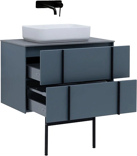 Тумба под раковину Allen Brau Reality 80 1.32005.BGM синий матовый Тумба под раковину Allen Brau Reality 80 1.32005.BGM синий матовый