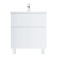 Тумба под раковину AM.PM Gem M90FSX07522WG32 напольная, 75 см push-to-open, белый Тумба под раковину AM.PM Gem M90FSX07522WG32 напольная, 75 см push-to-open, белый