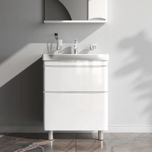 Тумба под раковину AM.PM Like M80FSX0652WG напольная, 65 см, белый Тумба под раковину AM.PM Like M80FSX0652WG напольная, 65 см, белый