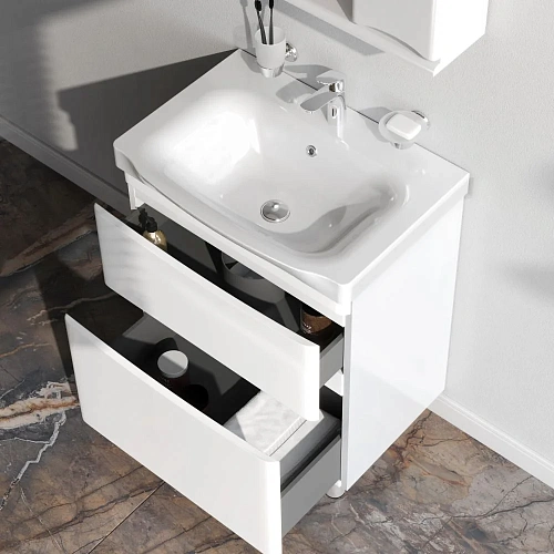 Тумба под раковину AM.PM Like M80FSX0652WG напольная, 65 см, белый Тумба под раковину AM.PM Like M80FSX0652WG напольная, 65 см, белый