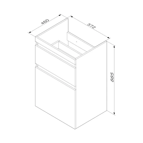 Тумба под раковину AM.PM X-Joy M85AFSX0602WG напольная, 60 см, белый Тумба под раковину AM.PM X-Joy M85AFSX0602WG напольная, 60 см, белый