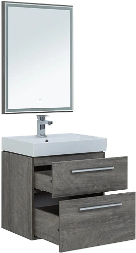 Тумба под раковину Aquanet Nova 60 дуб рошелье (2 ящика) 00242278 Тумба под раковину Aquanet Nova 60 дуб рошелье (2 ящика) 00242278