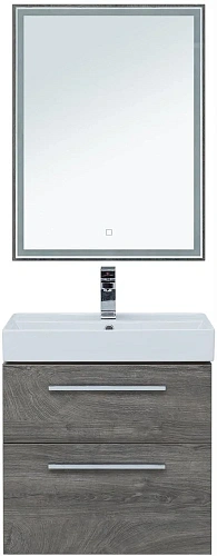 Тумба под раковину Aquanet Nova 60 дуб рошелье (2 ящика) 00242278 Тумба под раковину Aquanet Nova 60 дуб рошелье (2 ящика) 00242278