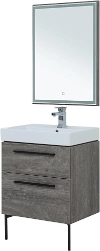 Тумба под раковину Aquanet Nova 60 дуб рошелье (2 ящика) 00242278 Тумба под раковину Aquanet Nova 60 дуб рошелье (2 ящика) 00242278