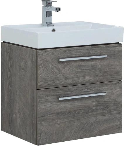 Тумба под раковину Aquanet Nova 60 дуб рошелье (2 ящика) 00242278 Тумба под раковину Aquanet Nova 60 дуб рошелье (2 ящика) 00242278