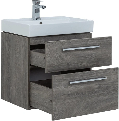 Тумба под раковину Aquanet Nova 60 дуб рошелье (2 ящика) 00242278 Тумба под раковину Aquanet Nova 60 дуб рошелье (2 ящика) 00242278