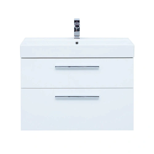 Тумба под раковину Aquanet Nova 85 белый глянец, 2 ящика 00249920 Тумба под раковину Aquanet Nova 85 белый глянец, 2 ящика 00249920