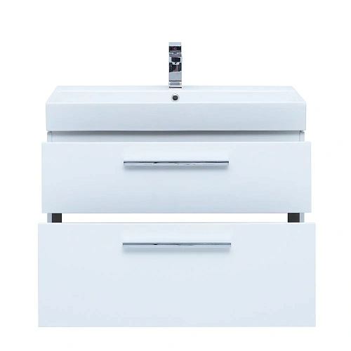 Тумба под раковину Aquanet Nova 85 белый глянец, 2 ящика 00249920 Тумба под раковину Aquanet Nova 85 белый глянец, 2 ящика 00249920