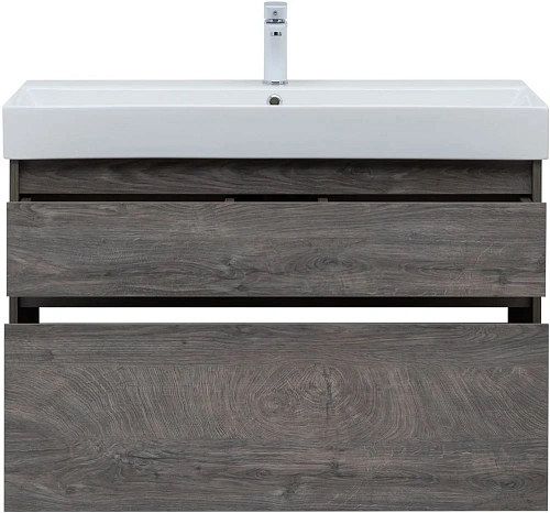 Тумба под раковину Aquanet Nova Lite 100 (SLIM SYNERGY) дуб рошелье, 2 ящика 00249941 Тумба под раковину Aquanet Nova Lite 100 (SLIM SYNERGY) дуб рошелье, 2 ящика 00249941