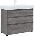 Тумба под раковину Aquanet Nova Lite 100 дуб рошелье (3 ящика) 00302479 Тумба под раковину Aquanet Nova Lite 100 дуб рошелье (3 ящика) 00302479