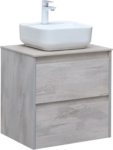 Тумба под раковину Aquanet Nova Lite 60 дуб белый (2 ящика) 00287874 Тумба под раковину Aquanet Nova Lite 60 дуб белый (2 ящика) 00287874