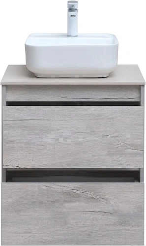Тумба под раковину Aquanet Nova Lite 60 дуб белый (2 ящика) 00287874 Тумба под раковину Aquanet Nova Lite 60 дуб белый (2 ящика) 00287874