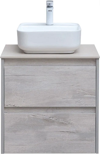 Тумба под раковину Aquanet Nova Lite 60 дуб белый (2 ящика) 00287874 Тумба под раковину Aquanet Nova Lite 60 дуб белый (2 ящика) 00287874