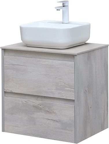 Тумба под раковину Aquanet Nova Lite 60 дуб белый (2 ящика) 00287874 Тумба под раковину Aquanet Nova Lite 60 дуб белый (2 ящика) 00287874