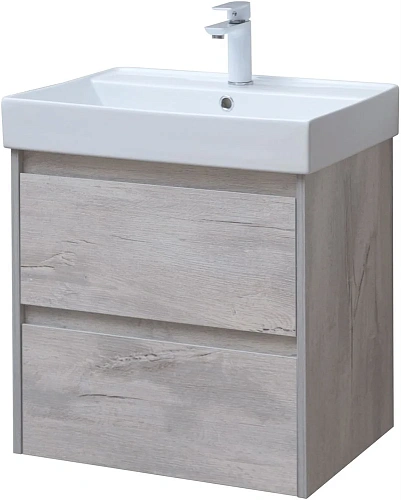 Тумба под раковину Aquanet Nova Lite 60 дуб белый (2 ящика) 00287874 Тумба под раковину Aquanet Nova Lite 60 дуб белый (2 ящика) 00287874