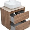 Тумба под раковину Aquanet Nova Lite 60 дуб шоколадный (2 ящика) 00287879 Тумба под раковину Aquanet Nova Lite 60 дуб шоколадный (2 ящика) 00287879