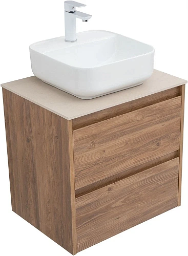 Тумба под раковину Aquanet Nova Lite 60 дуб шоколадный (2 ящика) 00287879 Тумба под раковину Aquanet Nova Lite 60 дуб шоколадный (2 ящика) 00287879