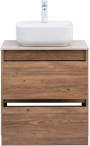 Тумба под раковину Aquanet Nova Lite 60 дуб шоколадный (2 ящика) 00287879 Тумба под раковину Aquanet Nova Lite 60 дуб шоколадный (2 ящика) 00287879