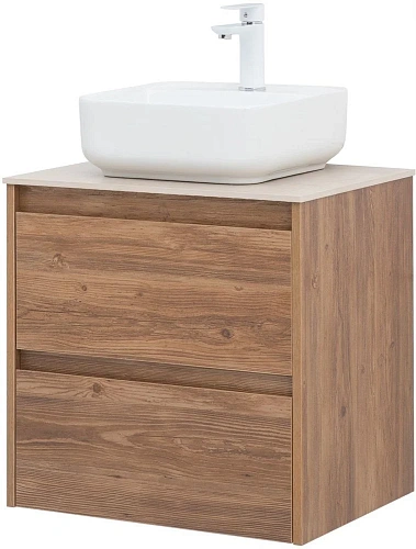 Тумба под раковину Aquanet Nova Lite 60 дуб шоколадный (2 ящика) 00287879 Тумба под раковину Aquanet Nova Lite 60 дуб шоколадный (2 ящика) 00287879