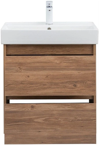 Тумба под раковину Aquanet Nova Lite 60 дуб шоколадный (2 ящика) 00287879 Тумба под раковину Aquanet Nova Lite 60 дуб шоколадный (2 ящика) 00287879
