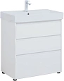 Тумба под раковину Aquanet Nova Lite 75 белый глянец (3 ящика) 00302472 Тумба под раковину Aquanet Nova Lite 75 белый глянец (3 ящика) 00302472