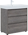 Тумба под раковину Aquanet Nova Lite 75 дуб рошелье (3 ящика) 00302473 Тумба под раковину Aquanet Nova Lite 75 дуб рошелье (3 ящика) 00302473