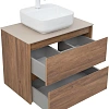 Тумба под раковину Aquanet Nova Lite 75 дуб шоколадный (2 ящика) 00287880 Тумба под раковину Aquanet Nova Lite 75 дуб шоколадный (2 ящика) 00287880