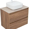 Тумба под раковину Aquanet Nova Lite 75 дуб шоколадный (2 ящика) 00287880 Тумба под раковину Aquanet Nova Lite 75 дуб шоколадный (2 ящика) 00287880