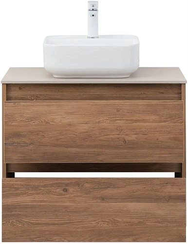 Тумба под раковину Aquanet Nova Lite 75 дуб шоколадный (2 ящика) 00287880 Тумба под раковину Aquanet Nova Lite 75 дуб шоколадный (2 ящика) 00287880