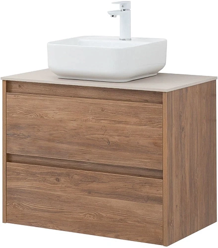 Тумба под раковину Aquanet Nova Lite 75 дуб шоколадный (2 ящика) 00287880 Тумба под раковину Aquanet Nova Lite 75 дуб шоколадный (2 ящика) 00287880