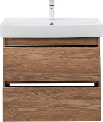 Тумба под раковину Aquanet Nova Lite 75 дуб шоколадный (2 ящика) 00287880 Тумба под раковину Aquanet Nova Lite 75 дуб шоколадный (2 ящика) 00287880