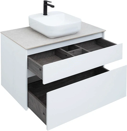 Тумба под раковину Aquanet Nova Lite 90 белый (2 ящика) 00242268 Тумба под раковину Aquanet Nova Lite 90 белый (2 ящика) 00242268