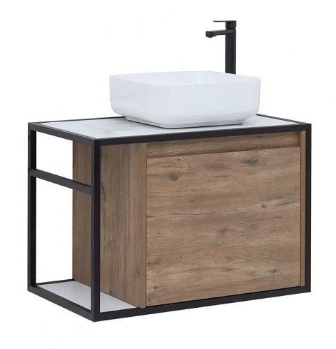 Тумба под раковину Aquanet Nova Lite Loft 75 R дуб рустикальный 00261657 Тумба под раковину Aquanet Nova Lite Loft 75 R дуб рустикальный 00261657