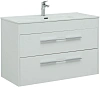 Тумба под раковину Aquanet Августа 100 белый (ручка хром) 00277509
