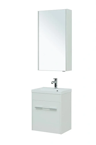 Тумба под раковину Aquanet Августа 50 белый (ручки хром) 00274140 Тумба под раковину Aquanet Августа 50 белый (ручки хром) 00274140