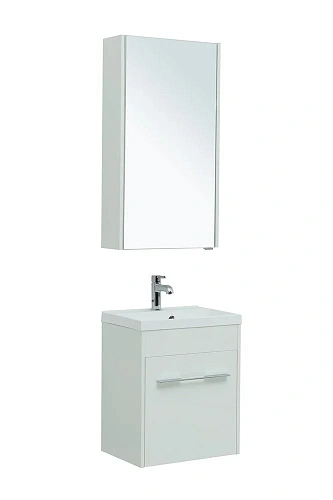 Тумба под раковину Aquanet Августа 50 белый (ручки хром) 00274140 Тумба под раковину Aquanet Августа 50 белый (ручки хром) 00274140