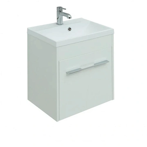 Тумба под раковину Aquanet Августа 50 белый (ручки хром) 00274140 Тумба под раковину Aquanet Августа 50 белый (ручки хром) 00274140