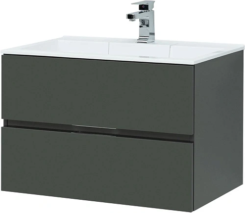 Тумба под раковину Aquanet Алвита 80 серый антрацит 00215120 Тумба под раковину Aquanet Алвита 80 серый антрацит 00215120