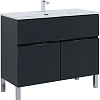 Тумба под раковину Aquanet Алвита New 100 1 ящик, 2 дверцы, антрацит 00277555 Тумба под раковину Aquanet Алвита New 100 1 ящик, 2 дверцы, антрацит 00277555