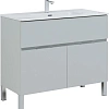 Тумба под раковину Aquanet Алвита New 100 1 ящик, 2 дверцы, серый 00277556 Тумба под раковину Aquanet Алвита New 100 1 ящик, 2 дверцы, серый 00277556