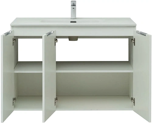 Тумба под раковину Aquanet Алвита New 100 3 дверцы, белый матовый 00277530 Тумба под раковину Aquanet Алвита New 100 3 дверцы, белый матовый 00277530