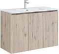 Тумба под раковину Aquanet Алвита New 100 3 дверцы, дуб веллингтон белый 00277533 Тумба под раковину Aquanet Алвита New 100 3 дверцы, дуб веллингтон белый 00277533