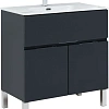 Тумба под раковину Aquanet Алвита New 80 1 ящик, 2 дверцы, антрацит 00277551 Тумба под раковину Aquanet Алвита New 80 1 ящик, 2 дверцы, антрацит 00277551